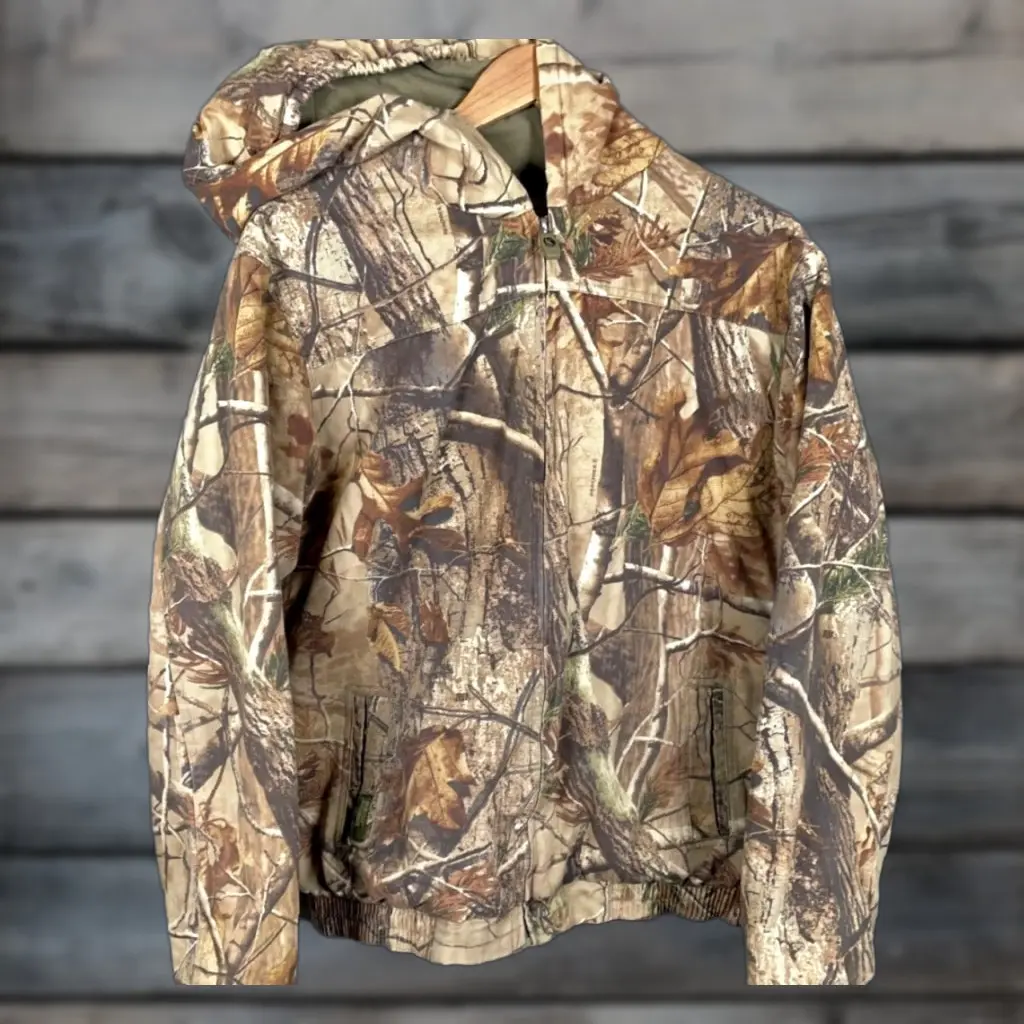 Gander Mountain camo hunting jacket weather-resistant insulated for cold weather hunting