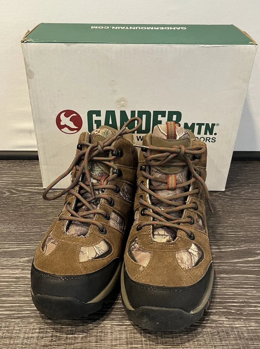 Gander Mountain waterproof insulated hunting boots for all-terrain use in wet conditions