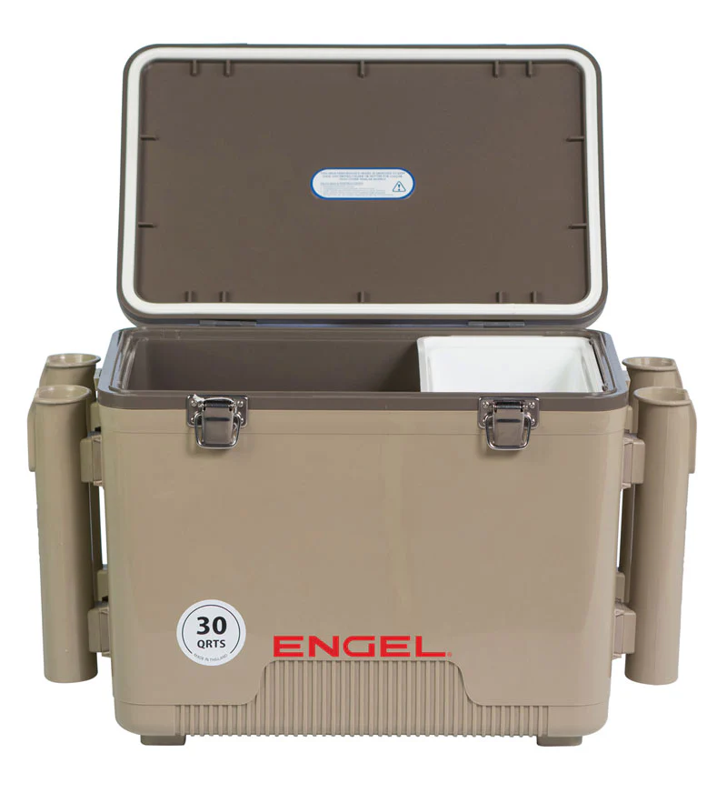 Insulated Fishing Cooler with Rod Holders
